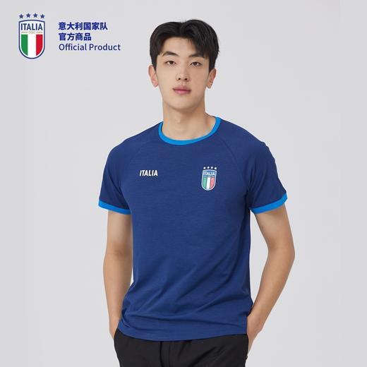 意大利国家队官方商品 | 深蓝速干防晒T恤UPF50+夏季训练服足球迷 商品图1