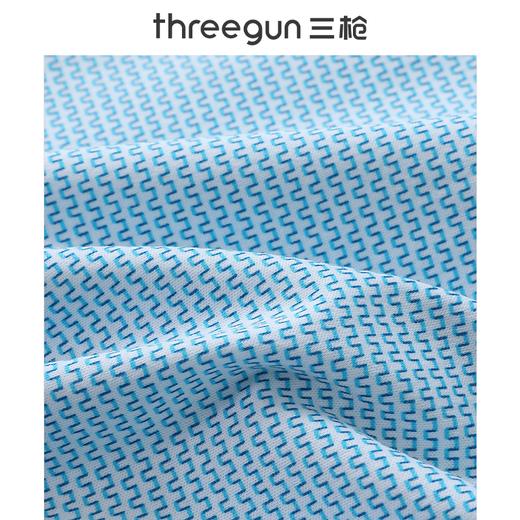 Threegun三枪 时尚弹力印花长袖男士衬衫上衣-81865A011 商品图7