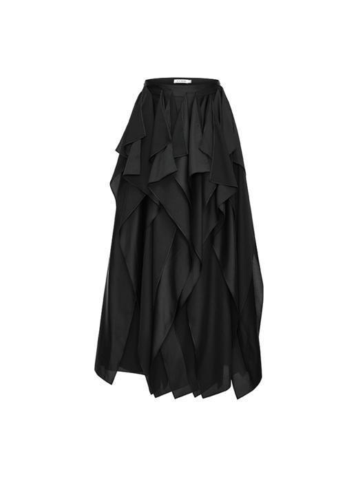 LIYIHAN 书页拼接长半裙 Y241Q06190 商品图4