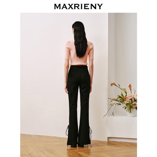 MAXRIENY甜美日系套头针织吊带截短挂脖小衫(货号:MC88SW501) 商品图3