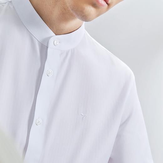 【中华立领】柒牌男装短袖立领衬衫男2024夏季新款人字纹肌理商务百搭休闲衬衣	126A71180 商品图2