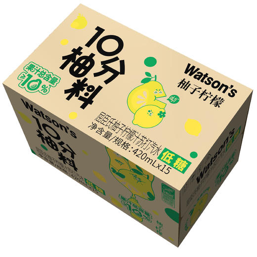 屈臣氏柚子柠檬汁苏打420ml*15瓶 整箱装 商品图6