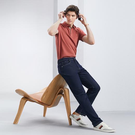 柒牌水洗牛仔裤男2024春夏新款时尚休闲舒适耐磨中青年直筒长裤子	126H71370 商品图3