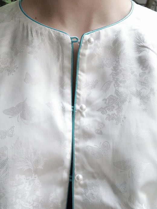 盛唐牡丹 |海浪纹重缎宋锦对襟外套 商品图7