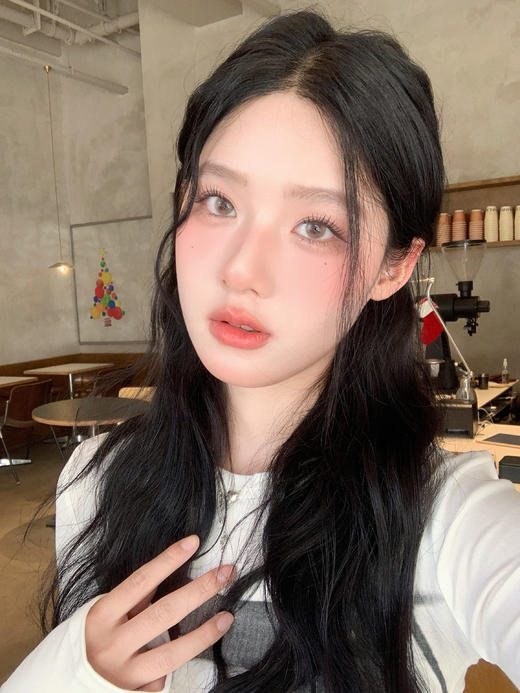 Kira Fairy日抛  金浅亚麻&糯米玉兔&肉桂杏子  14.2mm白狮参考着色中等直径 日抛 一盒10片 商品图13