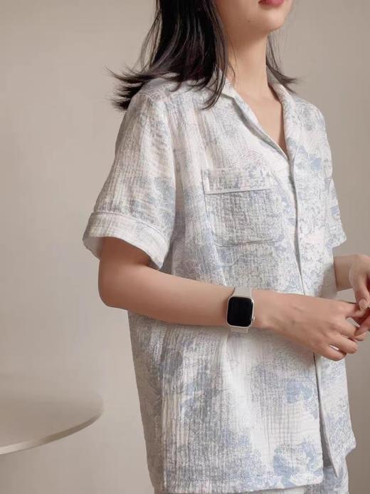 婴儿纱棉法式浪漫双层绉纱100%夏季居家服睡衣 商品图5