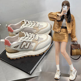 【质感满满❗️一点不比大牌差】2025春夏季百搭阿甘鞋，新款真皮运动鞋，轻便跑步鞋厚底老爹鞋，男女情侣款潮流运动鞋休闲鞋L父亲节礼物新年礼盒年货礼盒