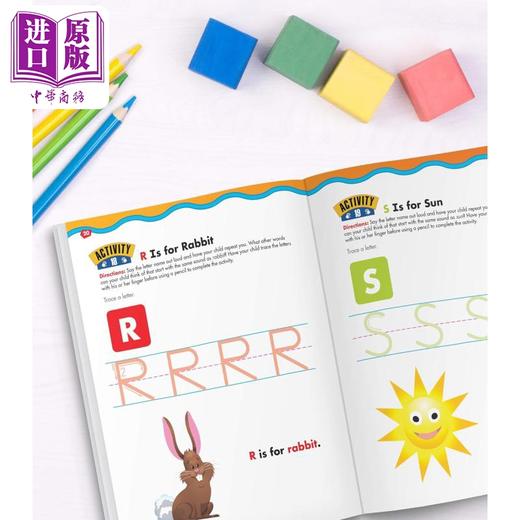 【中商原版】小手大技能系列 3岁以上儿童手写字母练习册Big Skills for Little Hands Trace Letters Handwriting Workbook 商品图4