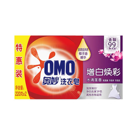 奥妙增白焕彩洗衣皂220克x2