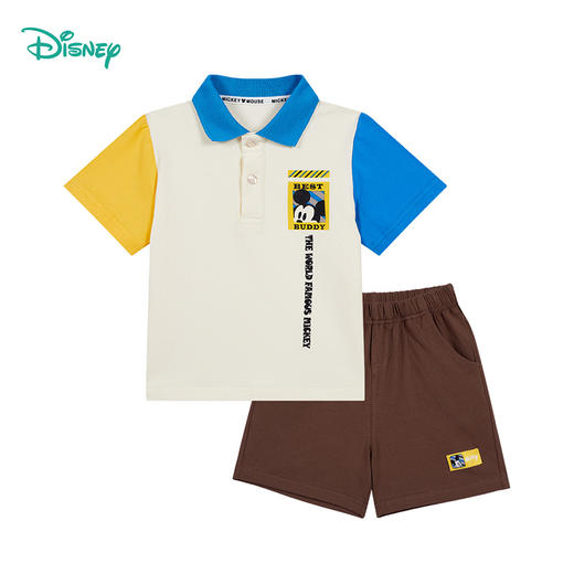 【米奇IP冰瓷棉】24夏款男童冰感短袖套装透气短袖短裤套装ZD2DT045 商品图6