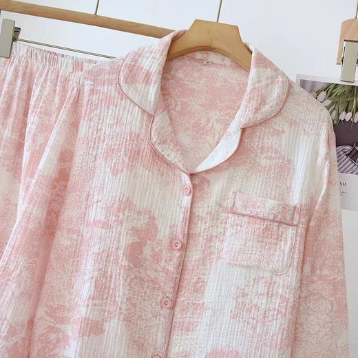 婴儿纱棉法式浪漫双层绉纱100%夏季居家服睡衣 商品图11