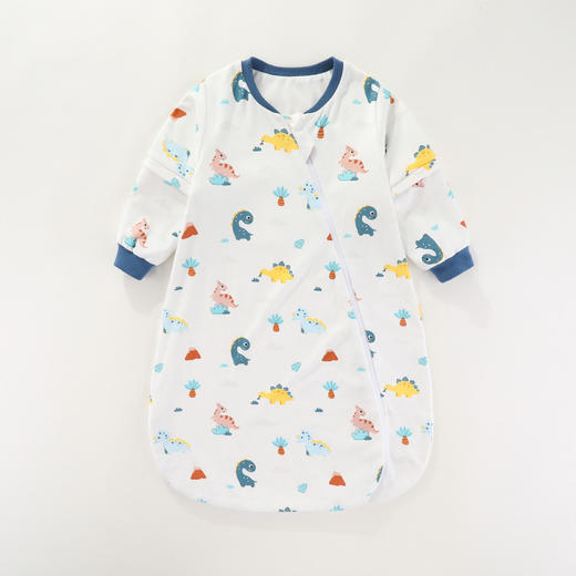 【舒软凉爽 整晚安睡】婴儿睡袋春夏薄款纯棉儿童一体式长袖防踢被幼儿宝宝夏天四季通用 商品图1