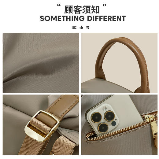 Safiya/索菲娅2024新款时尚背包旅行轻便百搭大容量双肩包女包 SF900584Y 商品图6