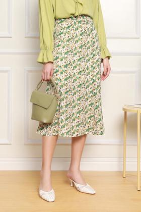 L.Fleuri 油画风印花鱼尾半裙 11930