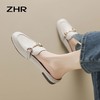 ZHR则则舒适优雅金属马衔扣半拖高级凉拖鞋女超仙休闲低跟爆款简约 商品缩略图7