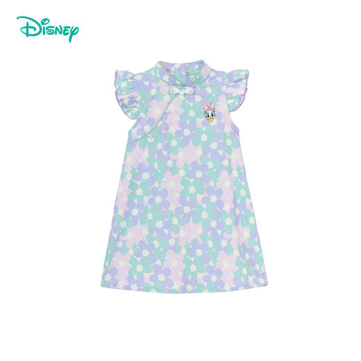 迪士尼夏款女童国风旗袍裙短袖连衣裙ZD2DQ001 商品图2