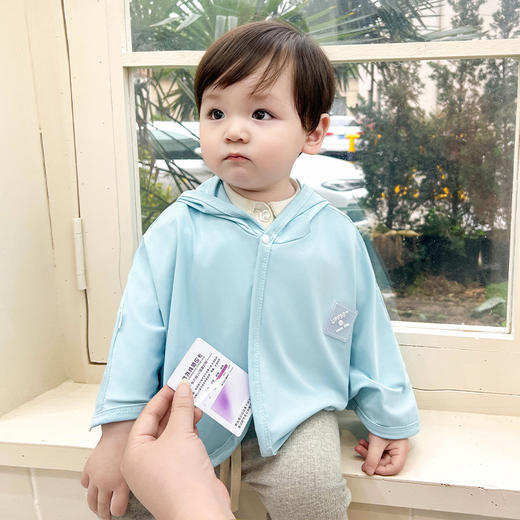 【A类品质！UPF50+婴儿防晒衣】超亲肤，凉感轻薄透气，冰丝斗篷幼儿夏季薄款防晒披风搭短袖比雨伞防晒衣防晒霜舒适 商品图5