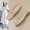 ZHR则则舒适优雅金属马衔扣半拖高级凉拖鞋女超仙休闲低跟爆款简约 商品缩略图1
