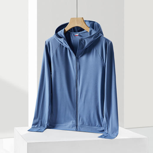 【原纱防晒衣 夏季冰丝防紫外线】针织防晒服男皮肤衣外套 强透气防晒服 防晒不闷热 国庆出游 端午节 商品图7