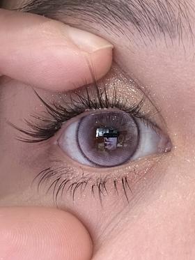 loveiikira半年抛美瞳 丁达尔紫 14.5mm