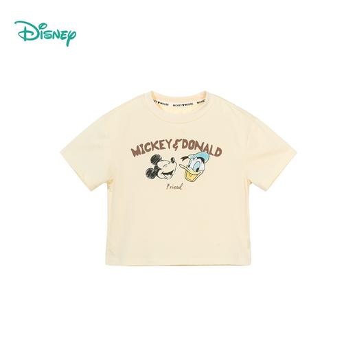 迪士尼【5A抑菌】24夏款男童短袖T恤卡通印花舒适透气短袖T恤ZD2DS030 商品图4