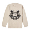KENZO 高田贤三 男士大虎头徽标提花羊毛针织衫 米色 FC55 PU680 3TD 8 商品缩略图0
