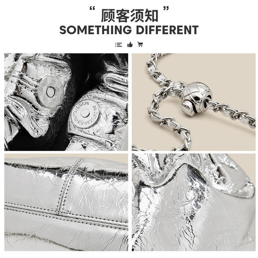Safiya/索菲娅2024新款 头层牛皮爆款水桶包时尚链条单肩包斜挎女包 SF9136055Y 商品图10