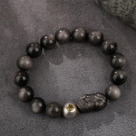 【经典】貔貅银耀石生肖手串 古朴苍劲 吉祥弥漫