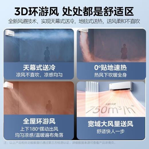 美的（Midea）空调 1.5匹 风尊 旗舰版 新一级能效 变频冷暖 独立除湿 壁挂式挂机 智能家电 KFR-35GW/N8MXC1A 商品图2