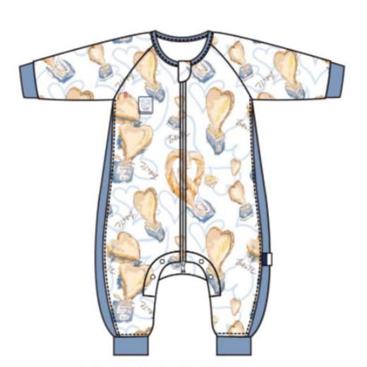 哆咪呀四层长袖分腿睡袋-可奈颂坊 商品图0