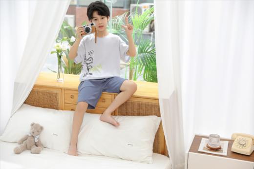 【单件6折/2件5折】【秀黛】男童恐龙印花短袖套装儿童夏季睡衣L2441008T【门店同款】 商品图6