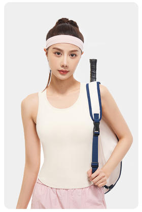 蜜桃瑜伽圆领紧身防走光不跑杯运动背心跑IN优选39