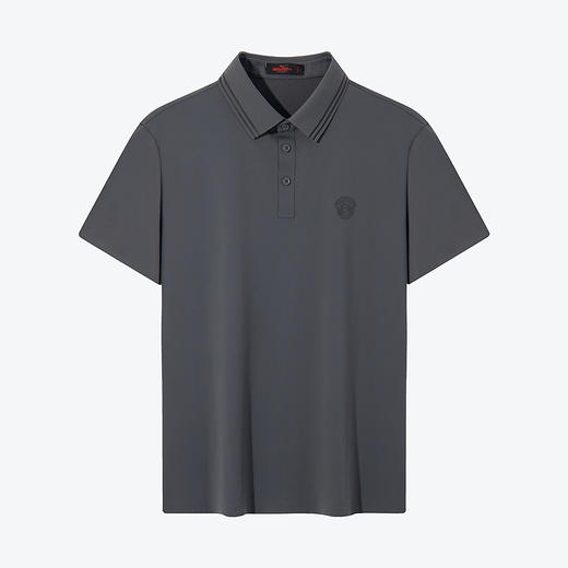 【无缝压胶】柒牌男装短袖polo衫男夏季新款商务百搭高弹翻领T恤	126T73220 商品图4