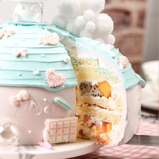 可爱玉桂狗主题生日蛋糕，创意造型甜蜜美味【惠州】 商品图2