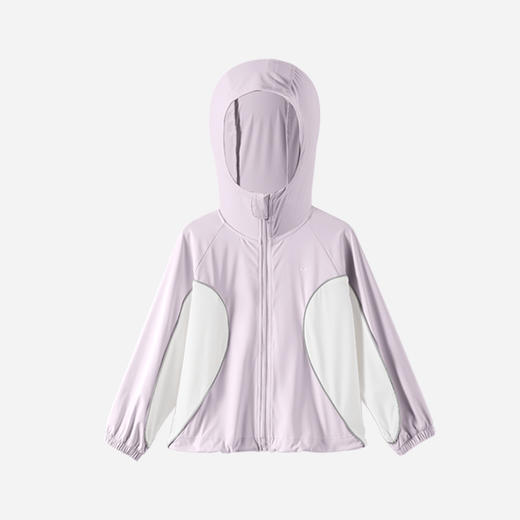 觅雨儿童拼色防晒衣 鸢尾紫110 商品图0