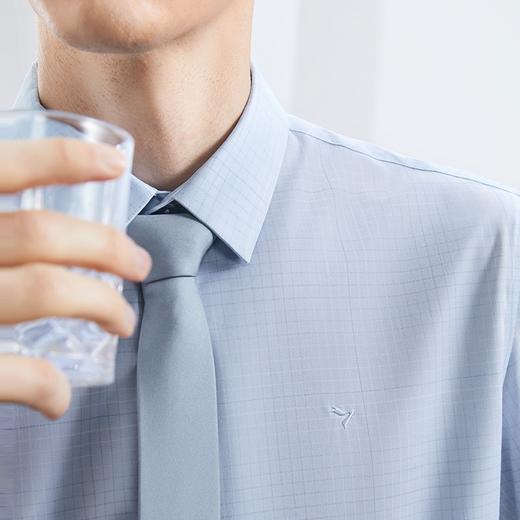 【瞬间凉感】柒牌抗皱短袖衬衫男士夏季新款时尚格子印花翻领衬衣	126A70380 商品图2