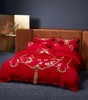 利路米家纺大红色刺绣婚庆六件套喜被百子添福 商品缩略图2