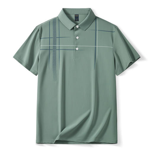 【珠地网眼】罗蒙男士冰丝t恤男短袖男夏季薄款透气速干polo衫男短袖 商品图1