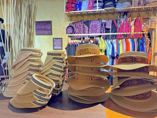 琼中黎锦-防晒帽 商品图3