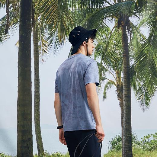 柒牌短袖T恤男2024夏季新款时尚迷彩满印透气网眼休闲圆领体恤衫	126T72940 商品图1