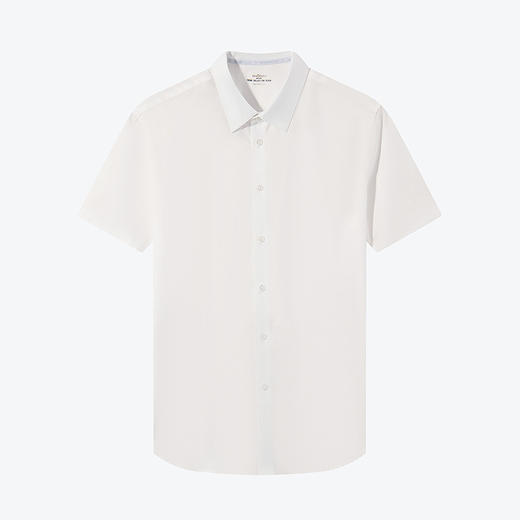 【含莱赛尔】柒牌男士短袖衬衫2024夏季新款商务休闲正装纯色衬衣	126A70230 商品图4