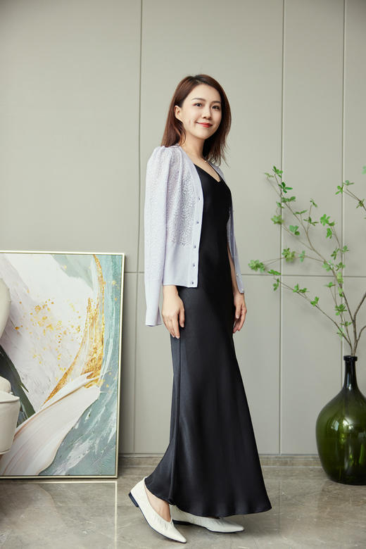 闪闪烫钻提花开衫 商品图2