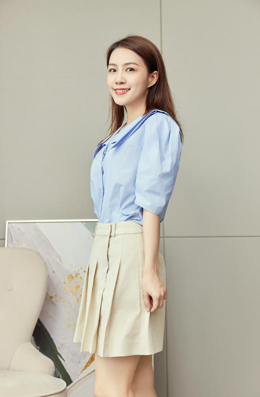 如若初见|斜扣百褶裤裙 商品图4