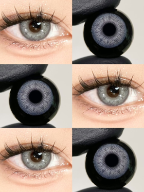 Leenscolor 年抛 斯曼冰川灰 14.0mm 美瞳两片装 妈生混血灰瞳