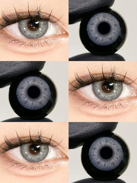 Leenscolor 年抛 斯曼冰川灰 14.0mm 美瞳两片装 妈生混血灰瞳 商品图0
