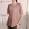轻薄透气运动上衣DY66096#专业跑步瑜伽健身短袖T恤罩衫 商品缩略图6