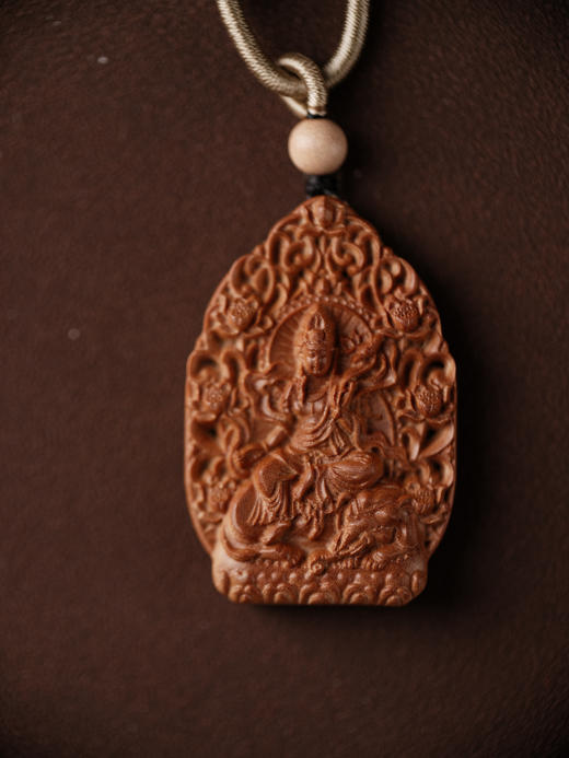 老山檀生肖龙蛇本命吊坠 【器悟雅玩】 商品图0