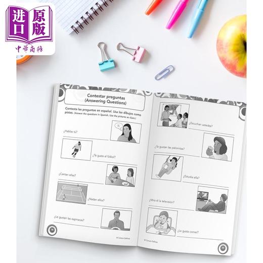 【中商原版】Carson Dellosa Skill Builders Spanish I Workbook—Grades 6-8 西班牙语技能建设者练习册I 6-8年级 商品图4