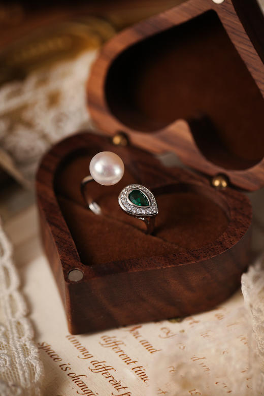 Manreya玛芮雅“碧波翠影”淡水珍珠戒指 商品图0