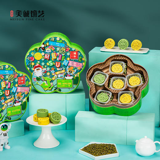 【香港美诚】潮趣 冰沙绿豆糕420g 商品图3